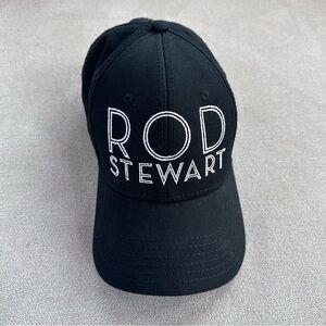 Rod Stewart Concert Memorabilia Adjustable Hat. Black. One size.